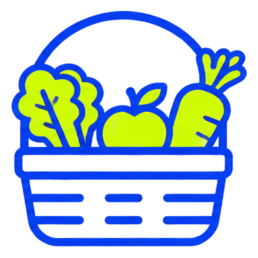 収穫カゴのアイコン